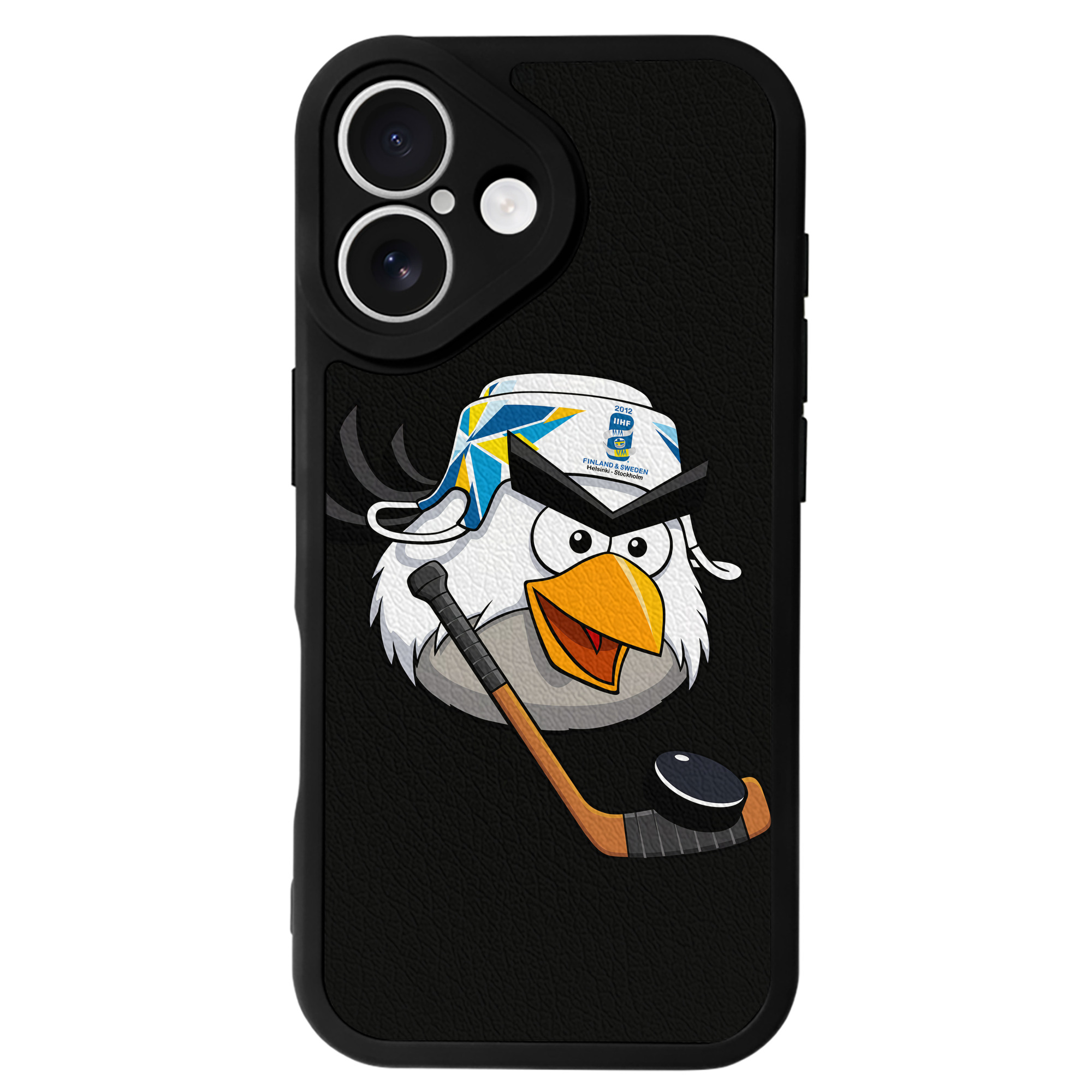 （画像用） Angry Birds アングリーバード 【iPhone 16シリーズ対応】シリコンスマホケース（レザー調） 材質：シリコン